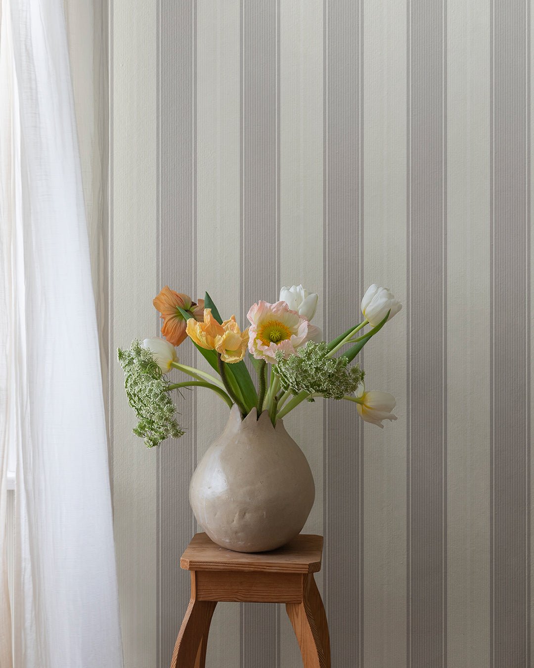 Fred Wallpaper - Gray - Midbec - 92127 - Premier Wallcovering