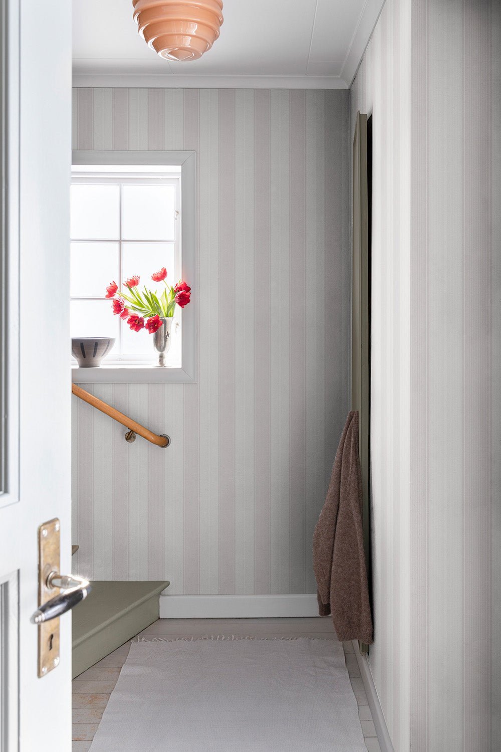 Fred Wallpaper - Gray/Beige - Midbec - 92130 - Premier Wallcovering