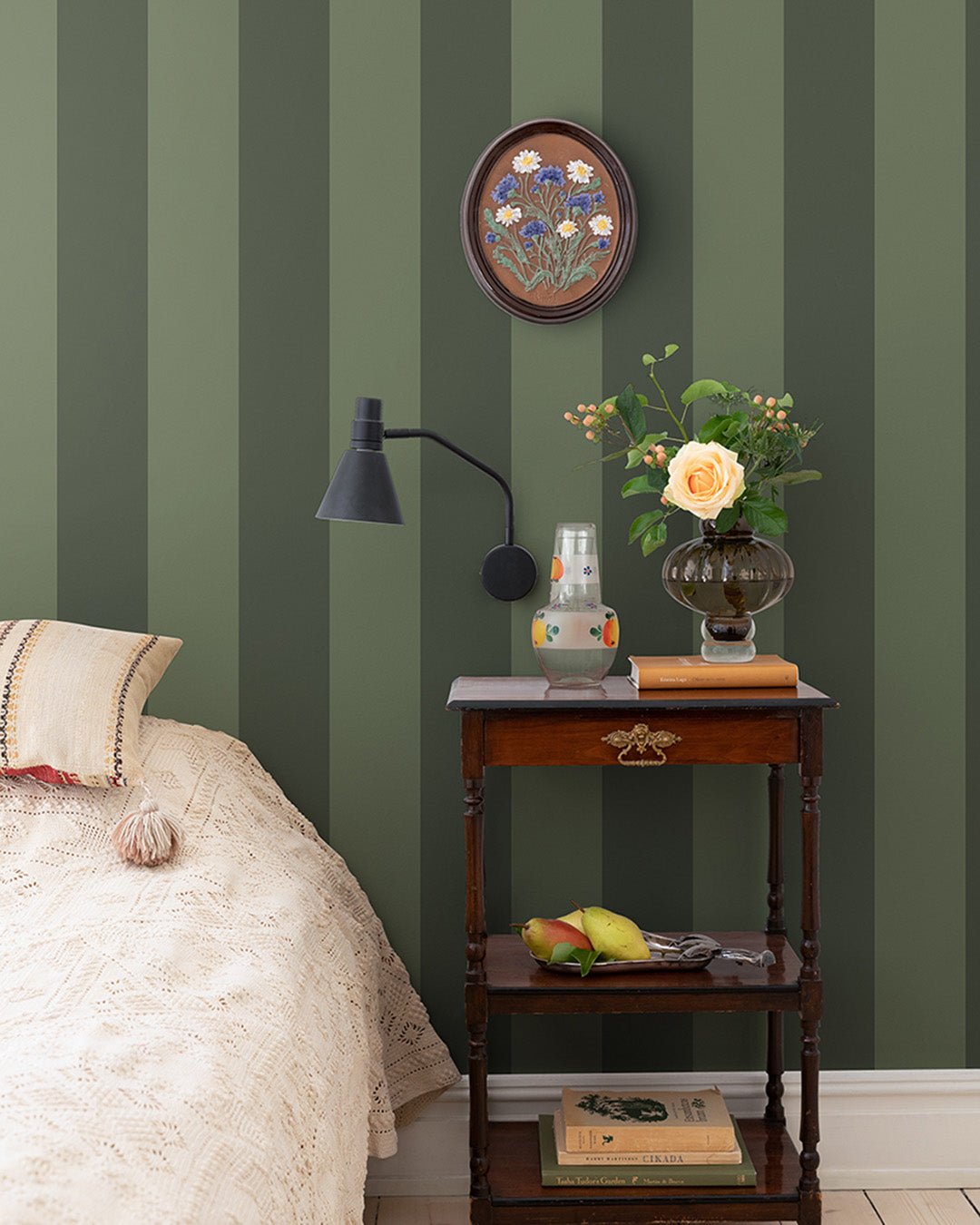 Fredrik Wallpaper - Green - Midbec - 13123 - Premier Wallcovering