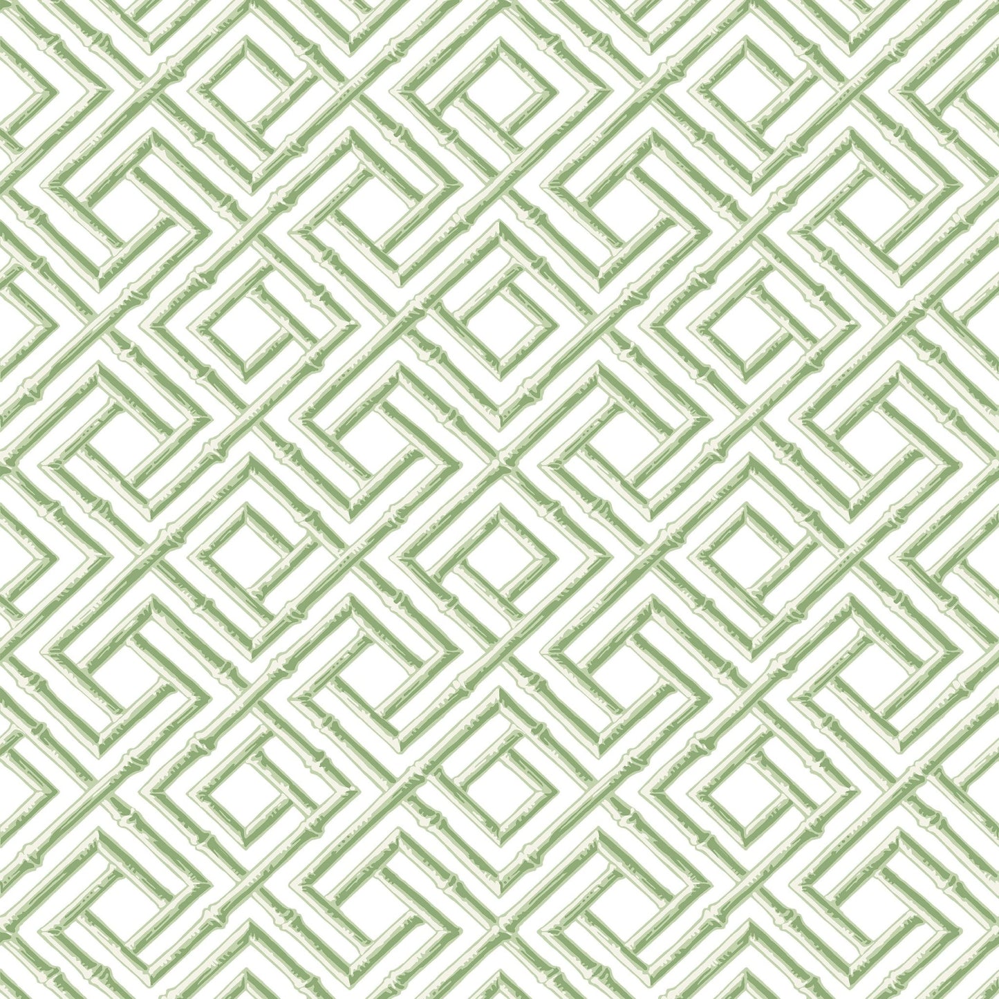 French Lattice Wallpaper - Green - Thibaut - T42049 - Premier Wallcovering