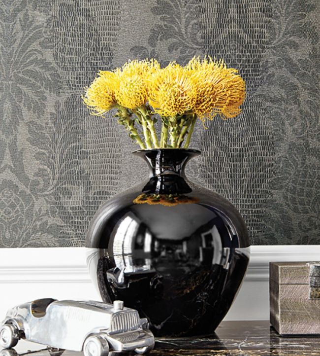 French Quarter Damask Wallpaper - Camel - Thibaut - T89110 - Premier Wallcovering