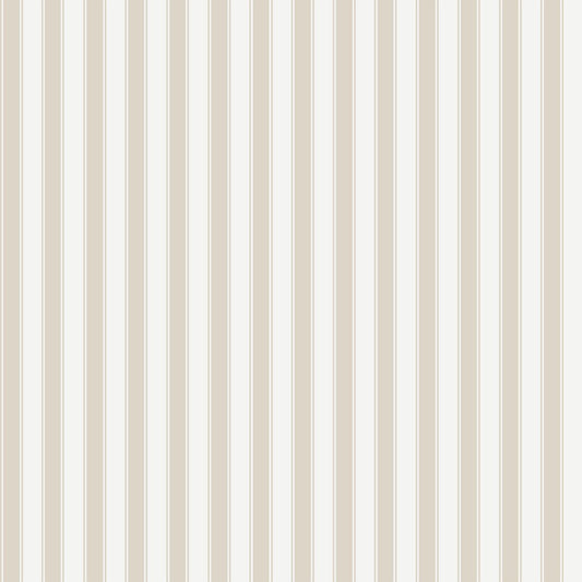 French Stripes Wallpaper - Beige - Summer Gray - Premier Wallcovering