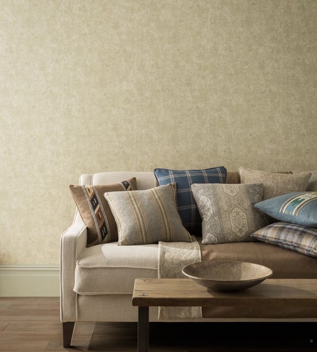 Fresco Wallpaper - Slate Blue - Mulberry Home - FG091/H54 - Premier Wallcovering