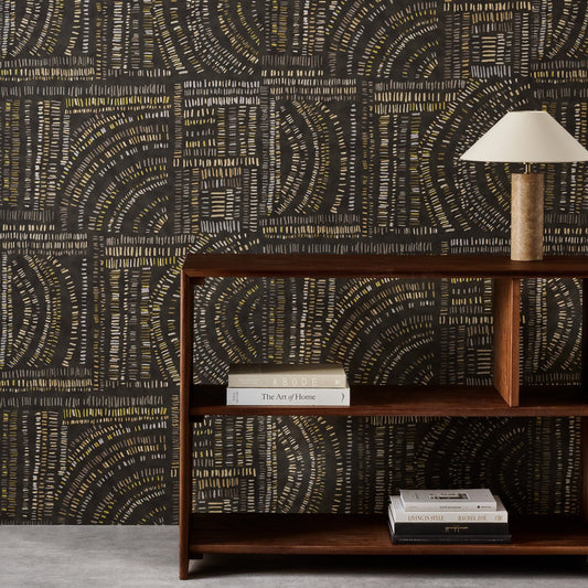 Frescoes Wallpaper - Charcoal / Chalk / Limestone - Harlequin - HDMW113291 - Premier Wallcovering