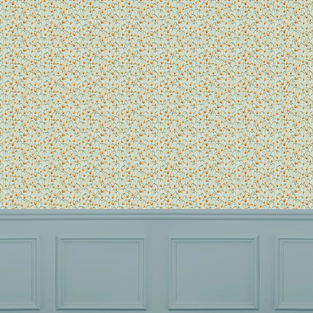 Fresia Wallpaper - Sky - Voyage Maison - FRESIA/WPO/SKY - Premier Wallcovering