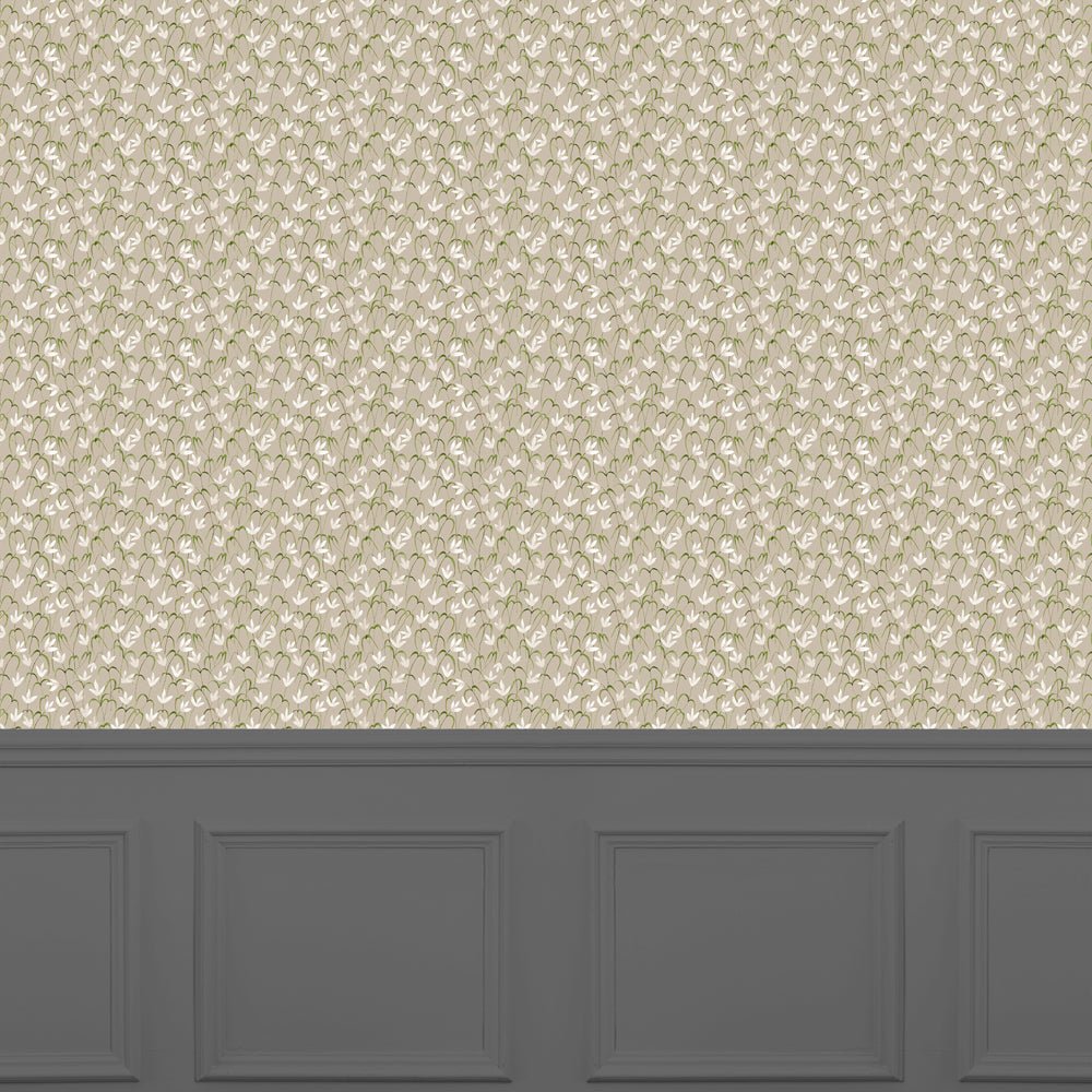 Fresia Wallpaper - Stone - Voyage Maison - FRESIA/WPO/STO - Premier Wallcovering