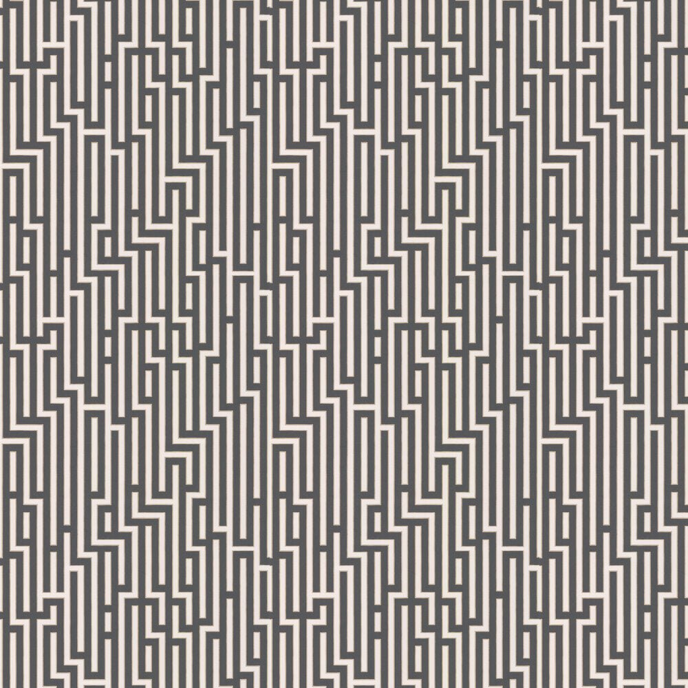 Fretwork Wallpaper - Charcoal - GP & J Baker - BW45007/6 - Premier Wallcovering
