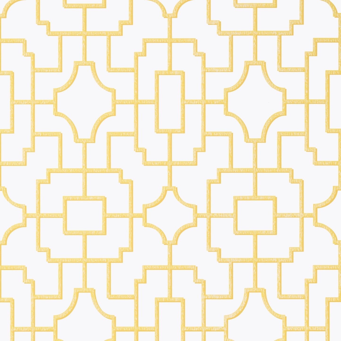 Fretwork Wallpaper - Yellow - Thibaut - T20873 - Premier Wallcovering