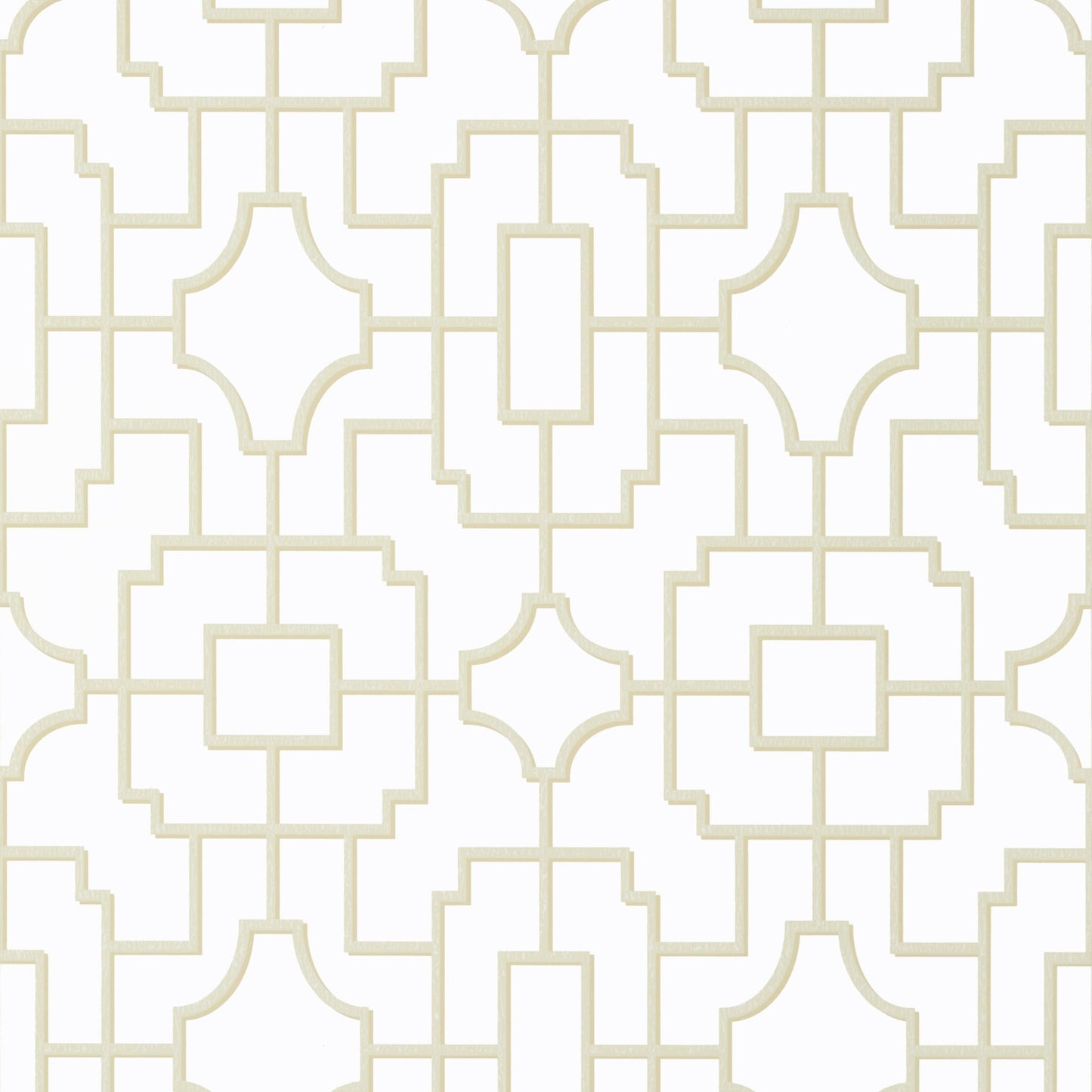 Fretwork Wallpaper - Beige - Thibaut - T20870 - Premier Wallcovering