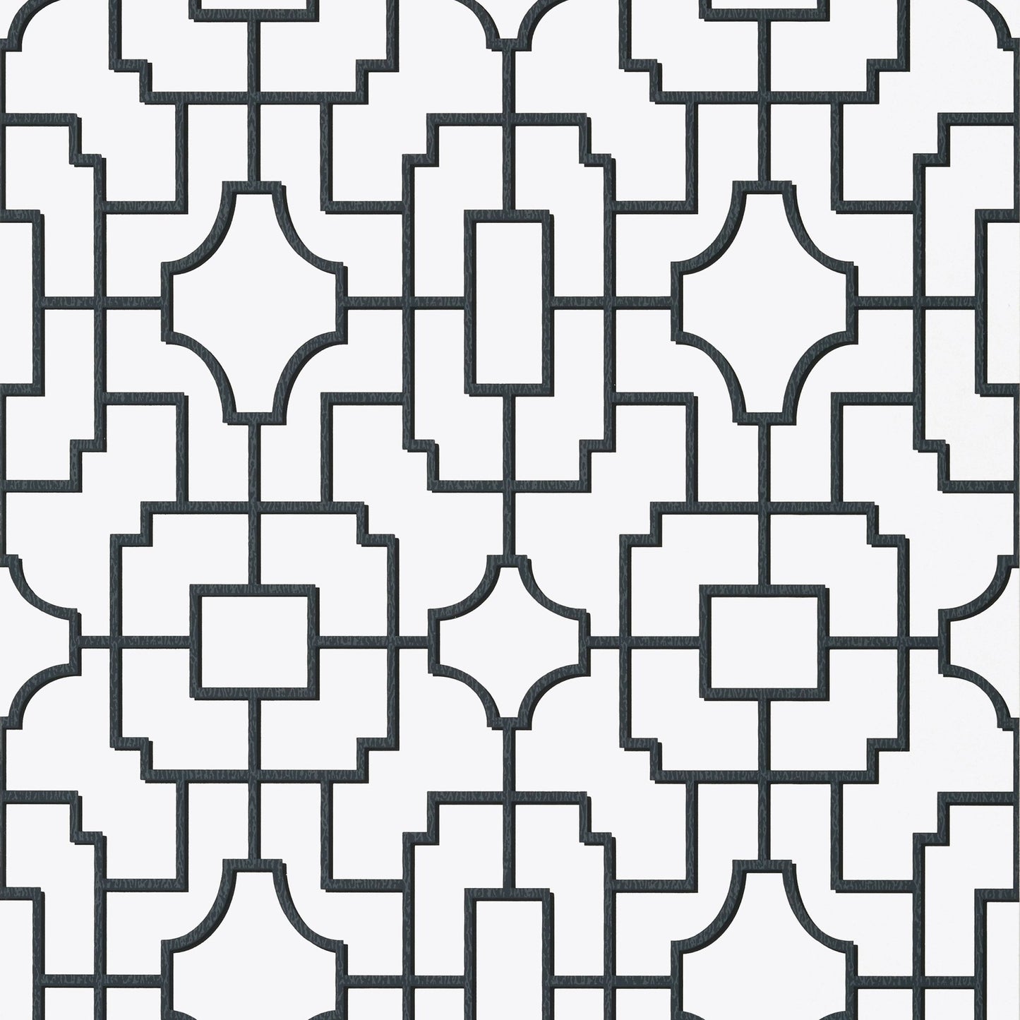 Fretwork Wallpaper - Black - Thibaut - T20871 - Premier Wallcovering