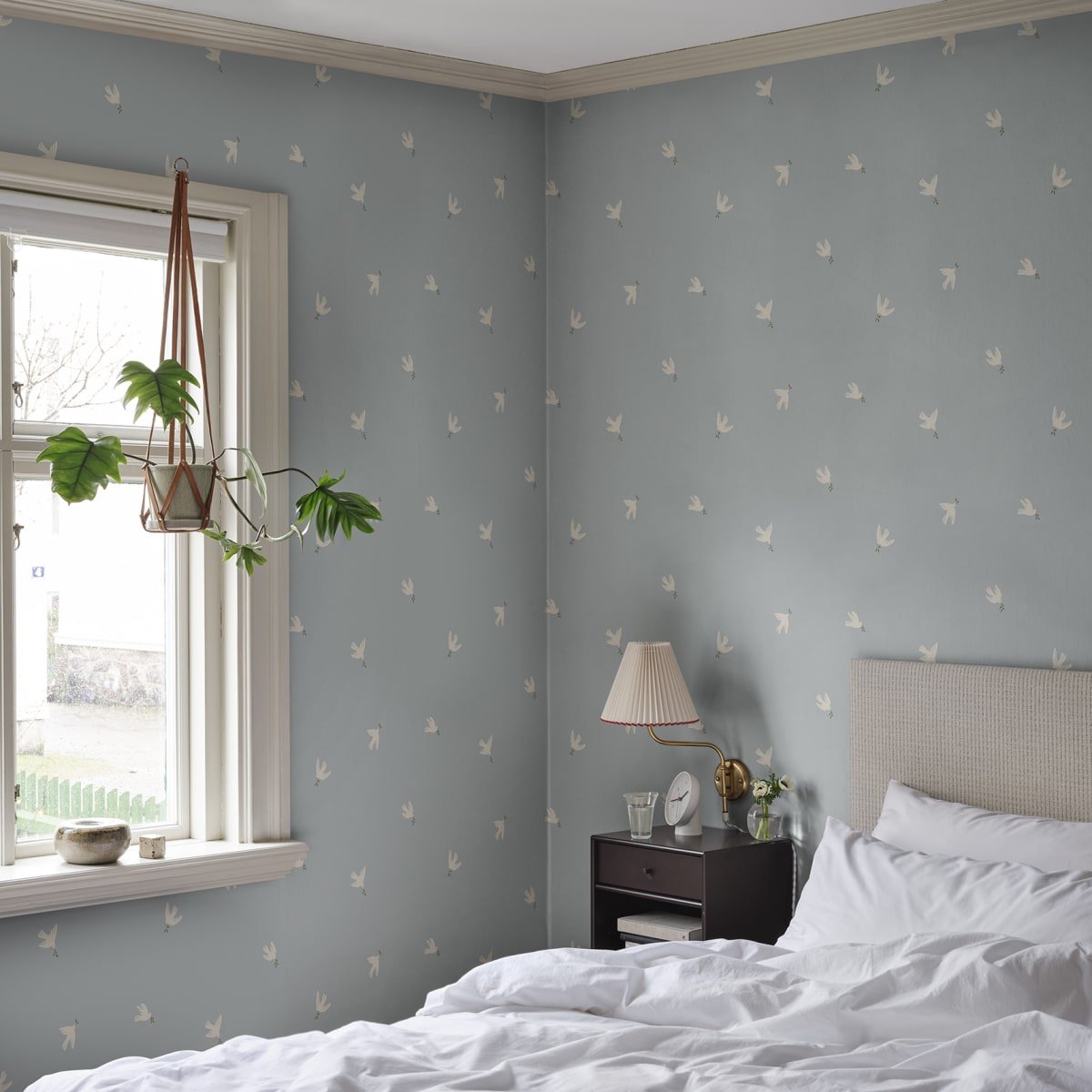 Frida Wallpaper - Light Blue - Sandberg - S10624 - Premier Wallcovering