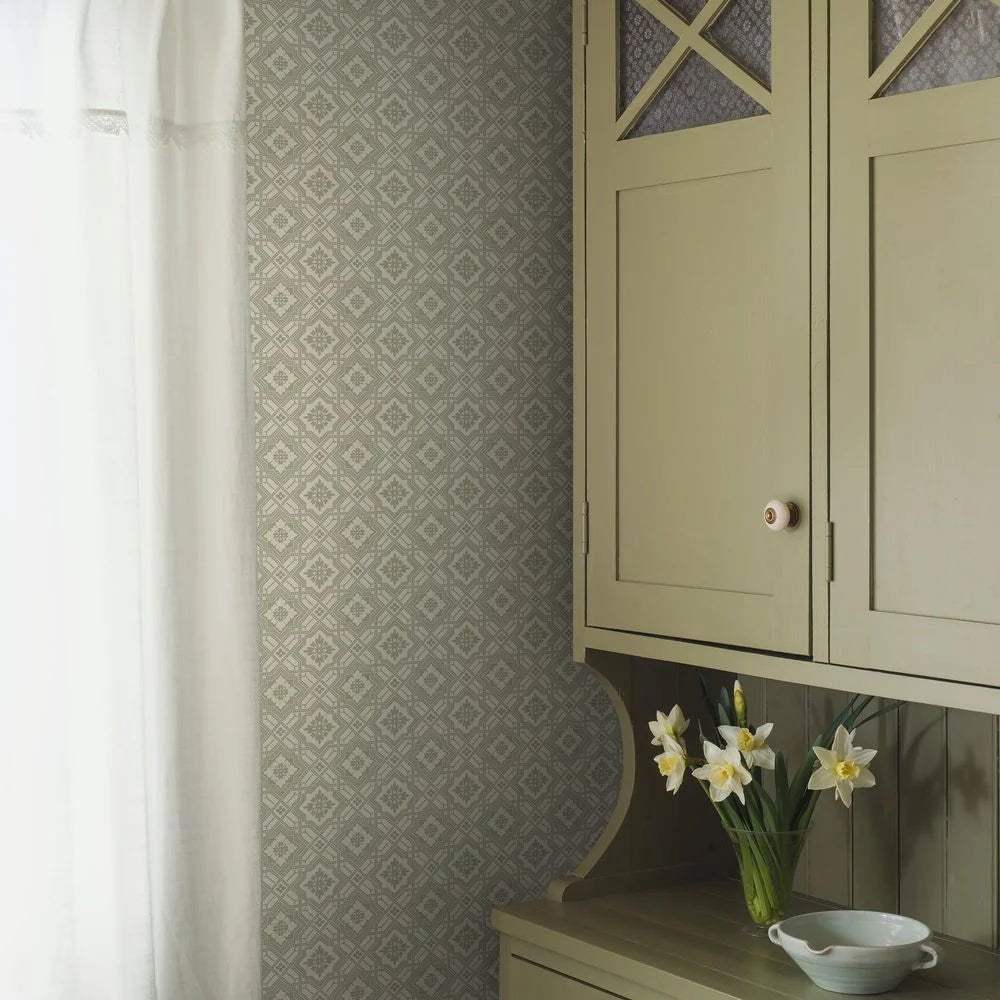 Friedrich Wallpaper - Sage - Boråstapeter - 8075 - Premier Wallcovering