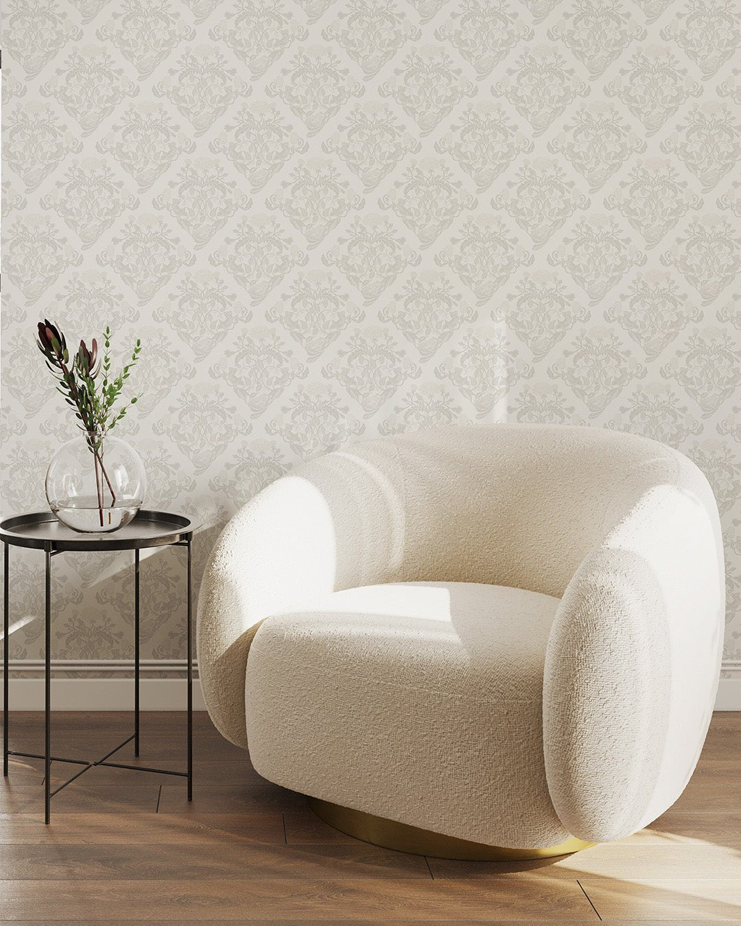 Frodas Wallpaper - Beige - Midbec - 26010 - Premier Wallcovering