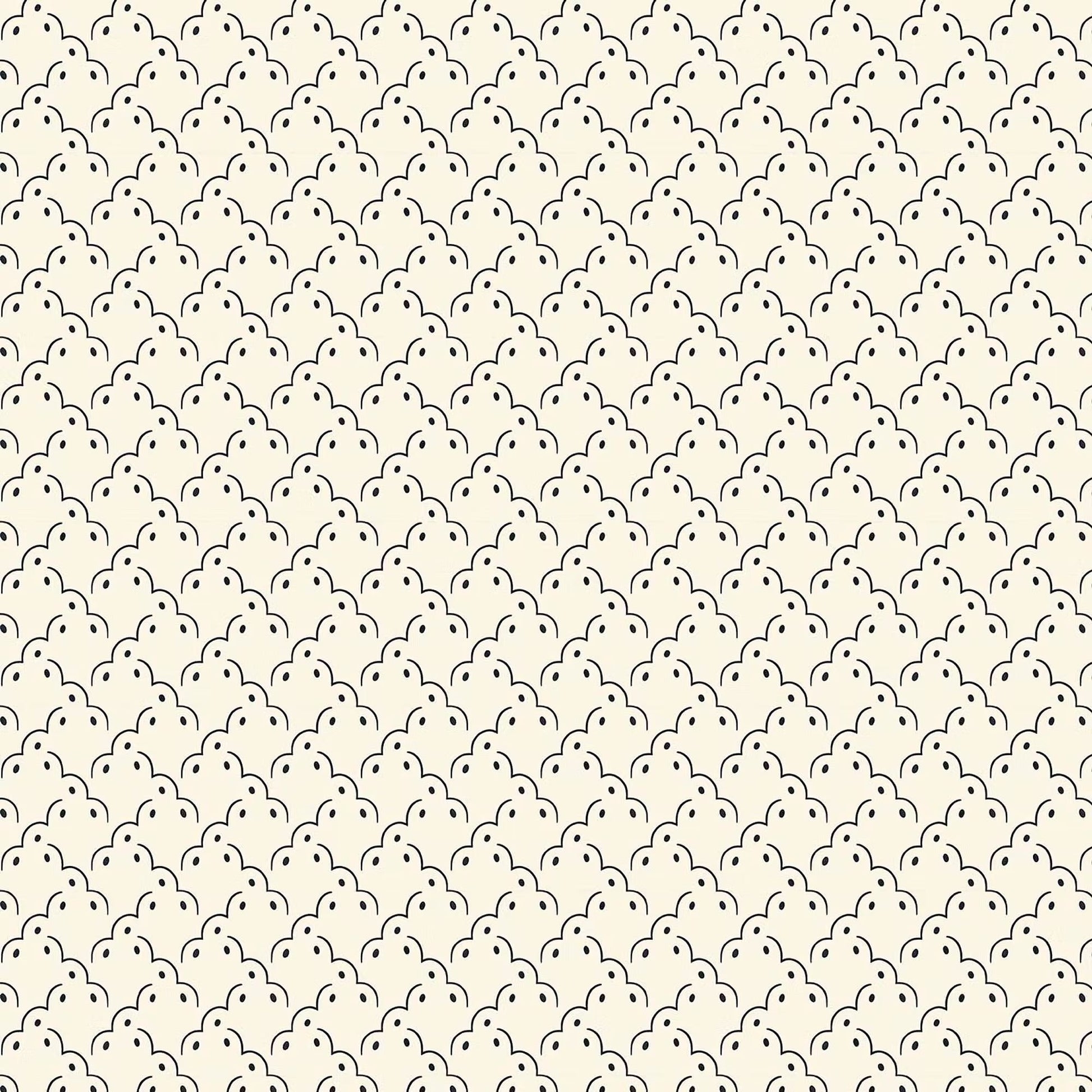 Frogspawn Wallpaper - Cream - Ottoline - W/FRO/101/1 - Premier Wallcovering