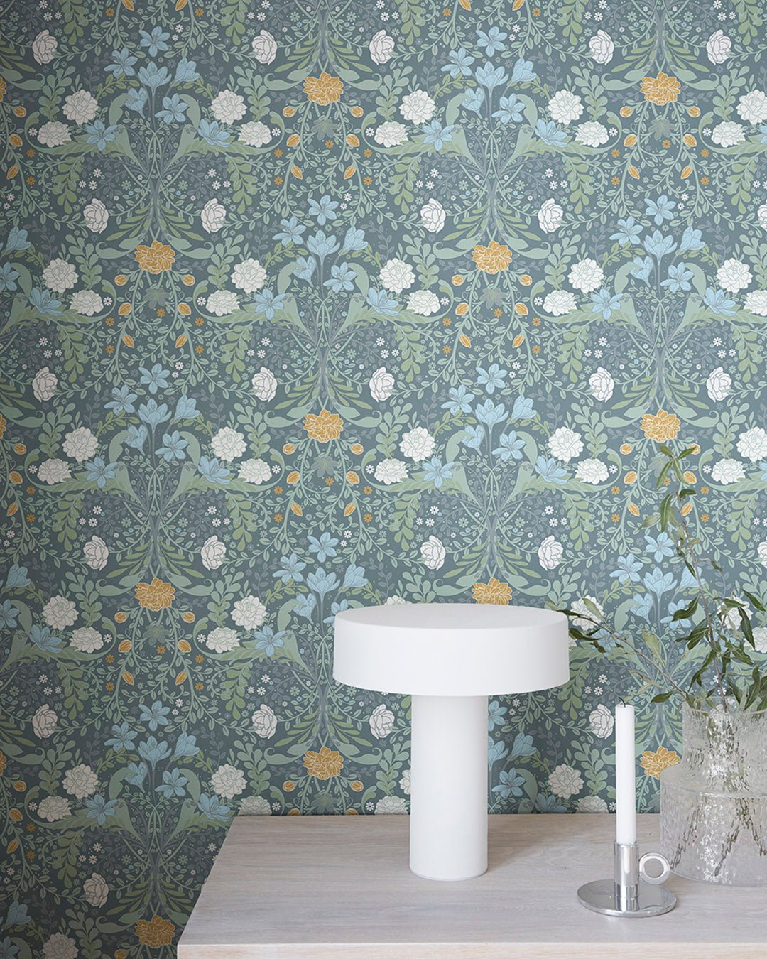 Froso Wallpaper - Gray/Blue - Midbec - 24106 - Premier Wallcovering
