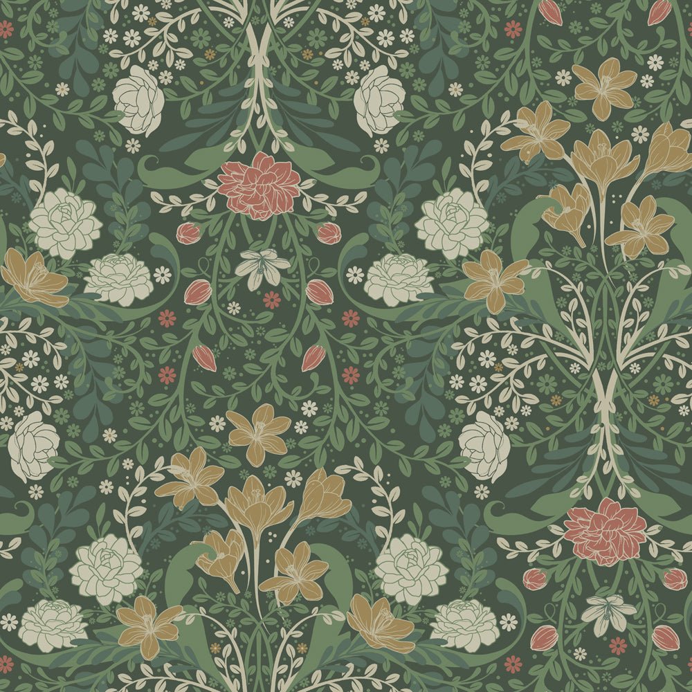 Froso Wallpaper - Green - Midbec - 24102 - Premier Wallcovering