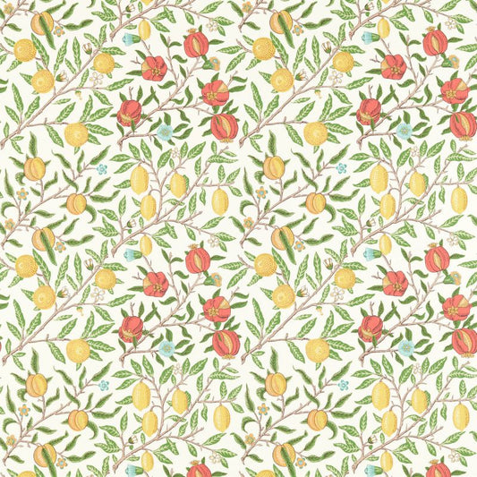 Fruit Fabric - Green Indigo/Madder - Morris & Co - 226906 - Premier Wallcovering