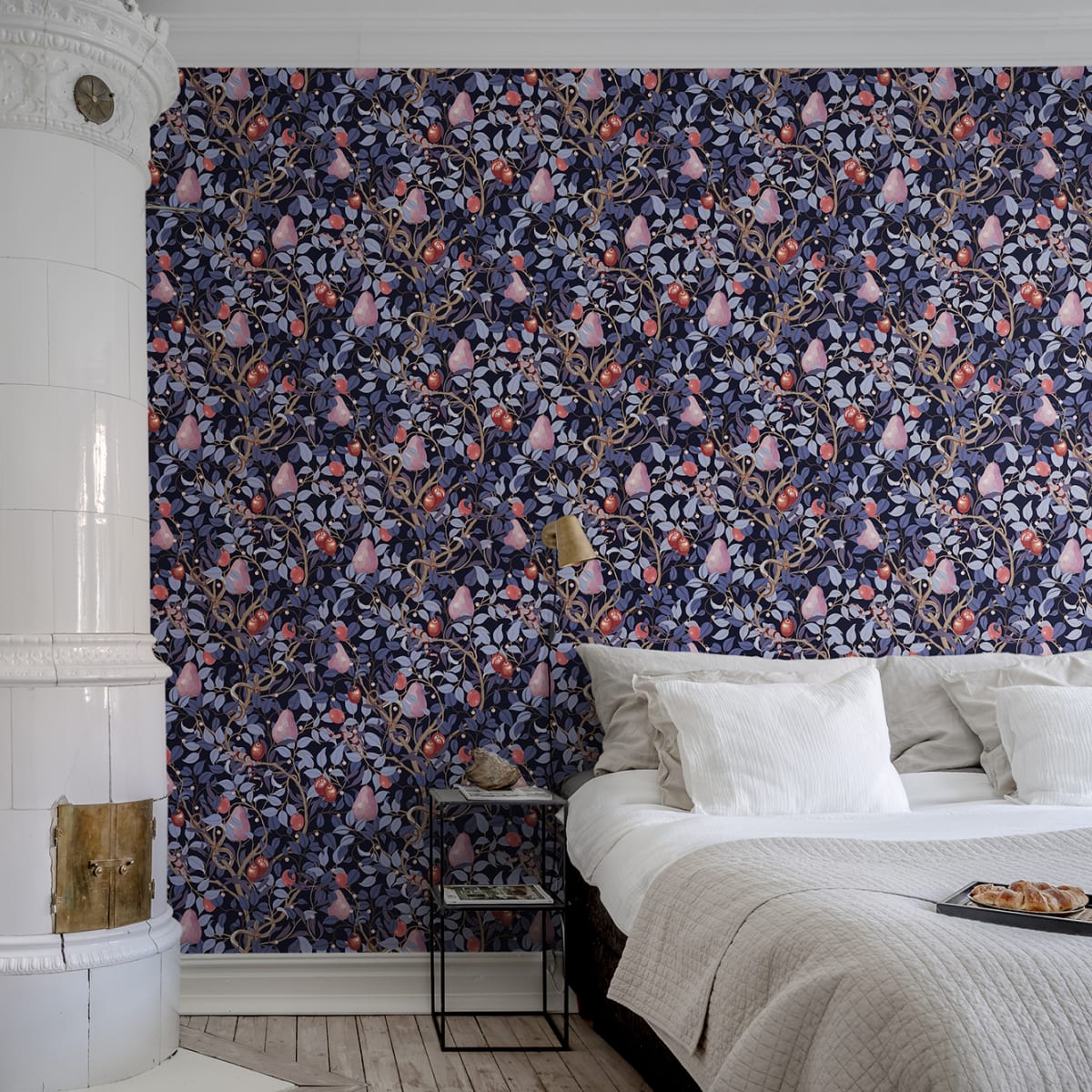 Fruit Garden Wallpaper - Lilac - Rebel Walls - R19276 - Premier Wallcovering