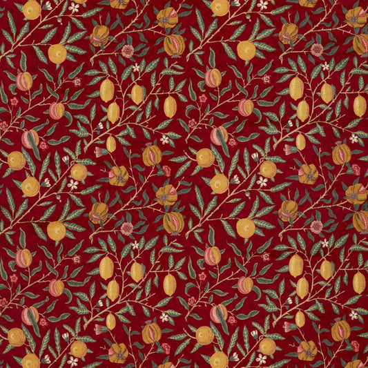Fruit Velvet Fabric - Indigo/Slate - Morris & Co - 236924 - Premier Wallcovering
