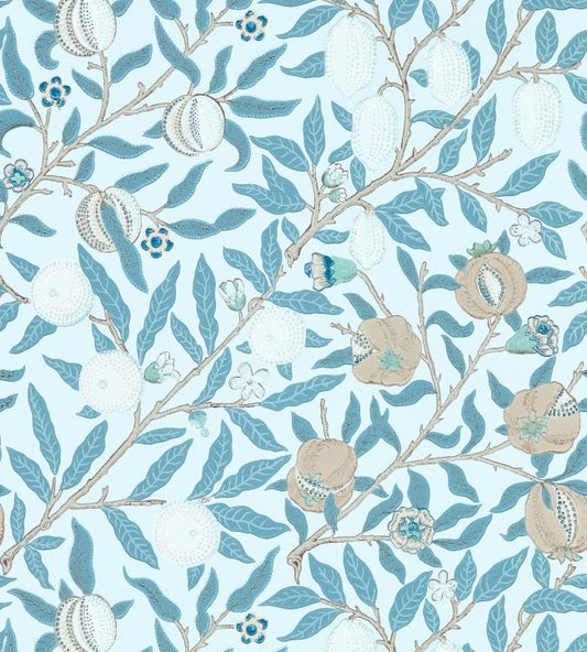 Fruit Wallpaper - Slate/Vellum - 217084 - Morris & Co - Premier Wallcovering