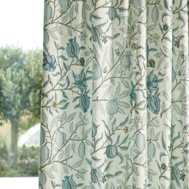 Fruit Wide Width Fabric - Pear/Plaster Pink - Morris & Co - 227291 - Premier Wallcovering