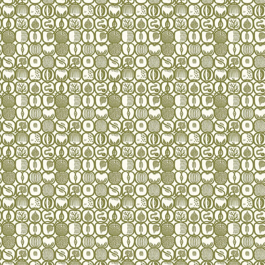 Fruktlada Wallpaper - Moss - Boråstapeter - 1971 - Premier Wallcovering