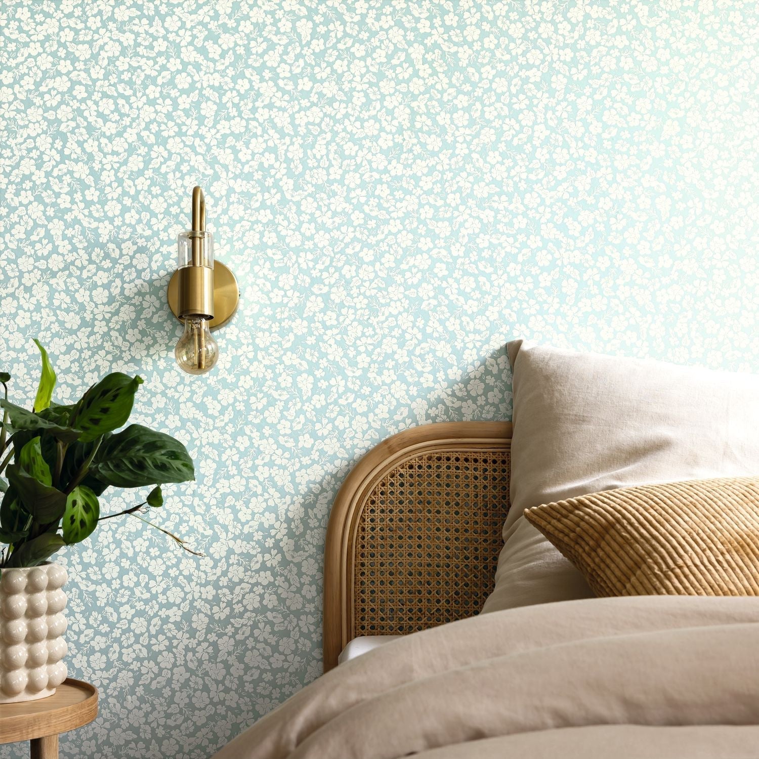 Funny Wallpaper - Blanc Bleu - Caselio - 104100613 - Premier Wallcovering