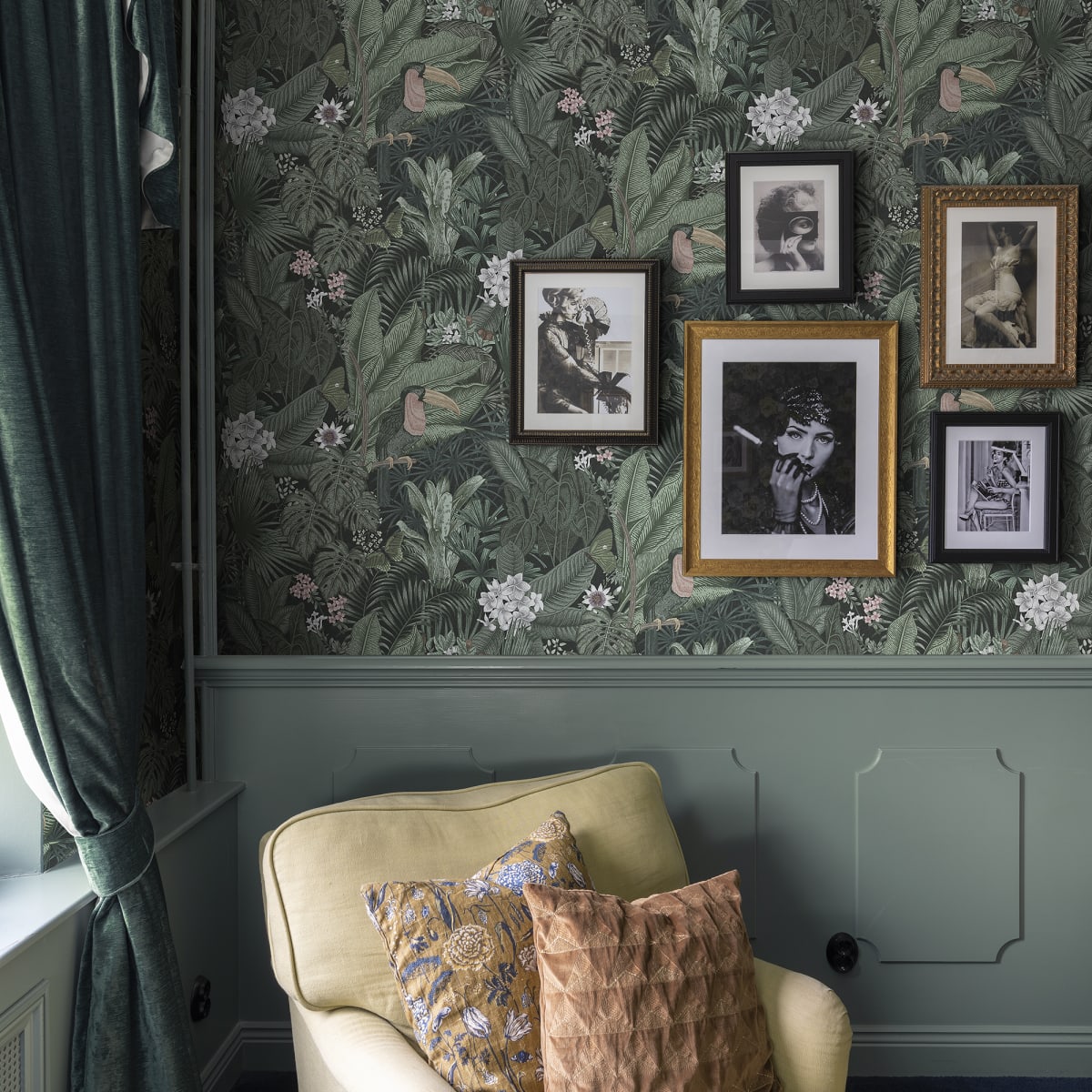 Furada Wallpaper - Sage - Rebel Walls - R17461 - Premier Wallcovering