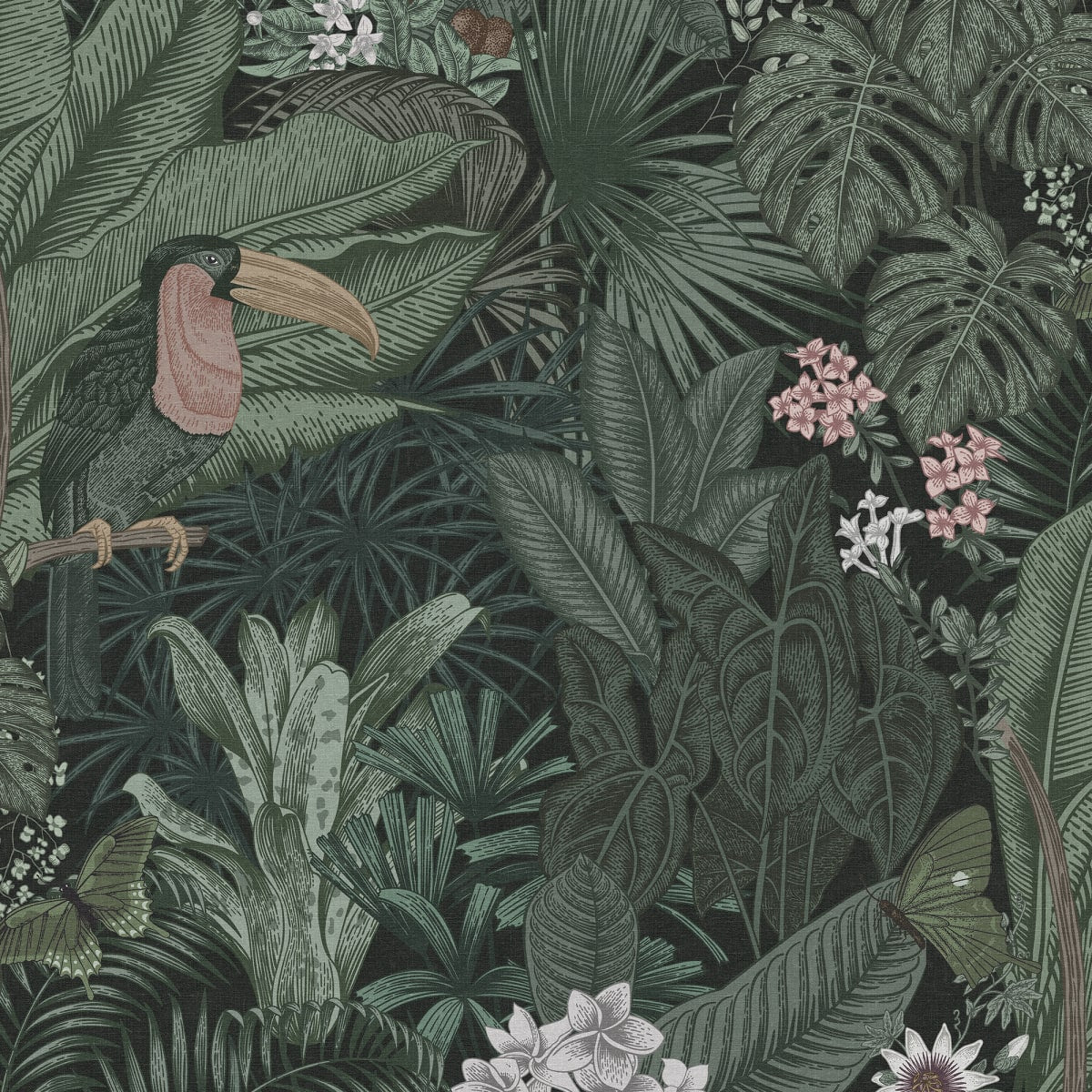 Furada Wallpaper - Sage - Rebel Walls - R17461 - Premier Wallcovering