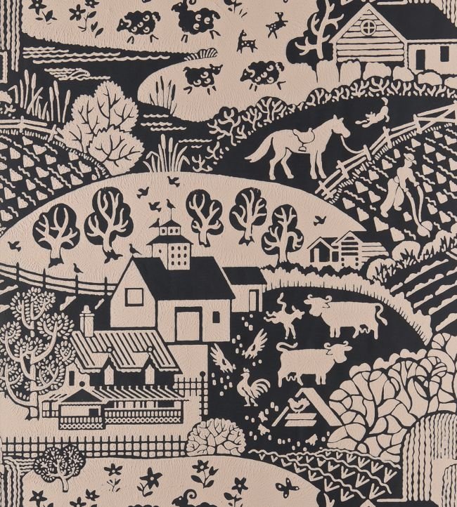 Gable Wallpaper - Setting Plaster - 5407 - Farrow & Ball - Premier Wallcovering