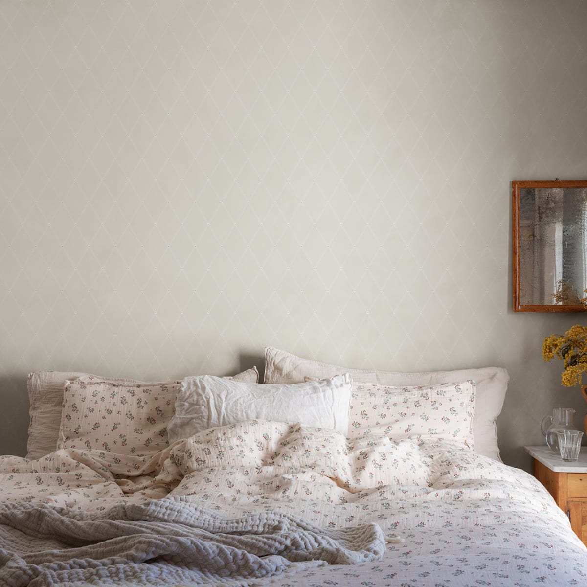 Gabriel Wallpaper - Gray - Sandberg - 491-21 - Premier Wallcovering