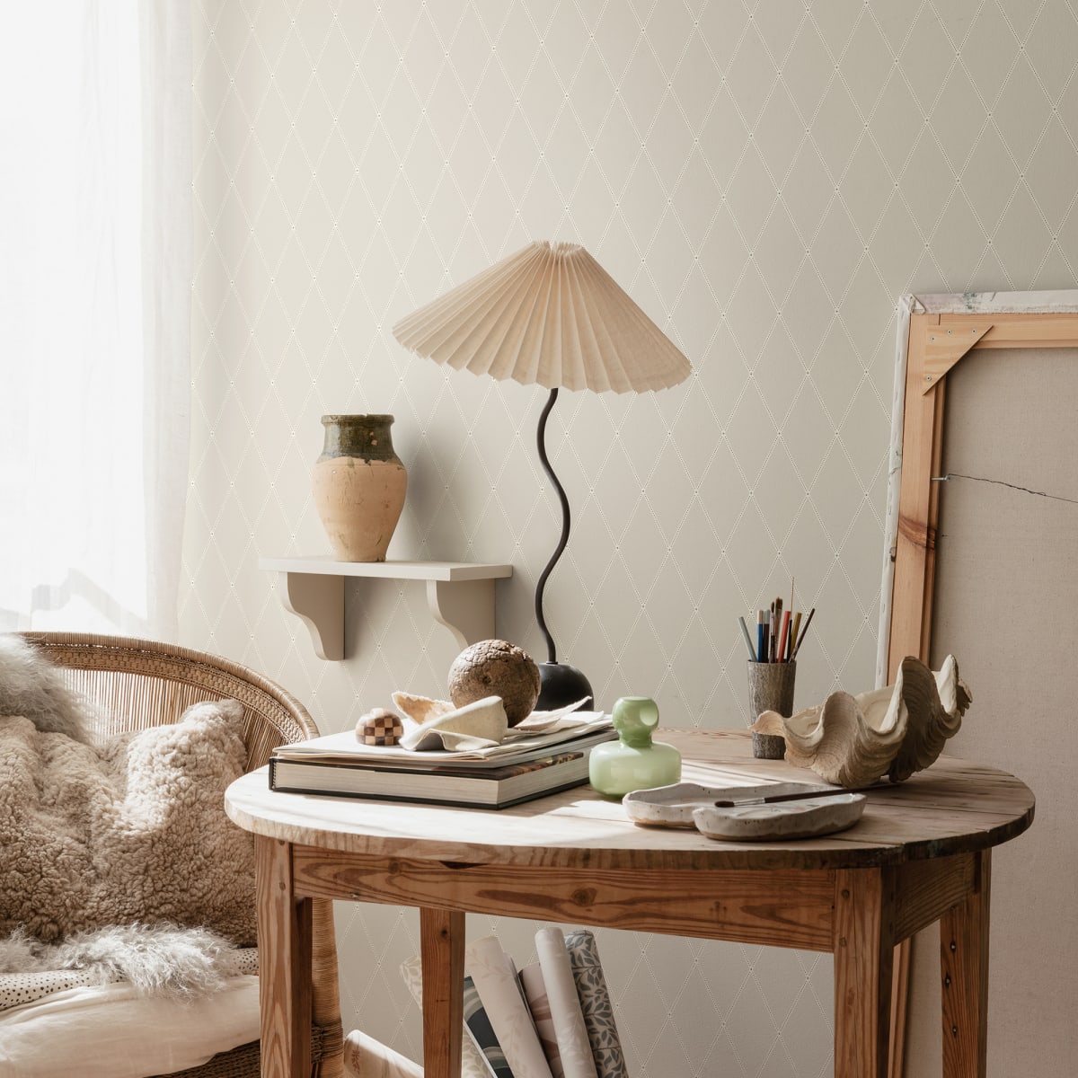 Gabriel Wallpaper - Gray - Sandberg - 491-21 - Premier Wallcovering