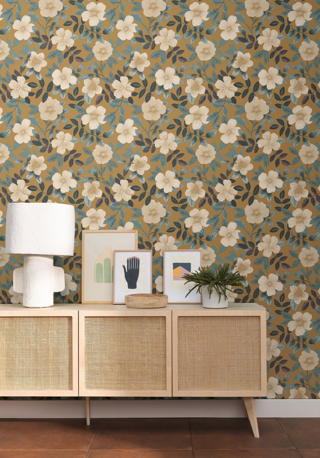 Gaia Wallpaper - Opaline Curry - Caselio - 103627124 - Premier Wallcovering