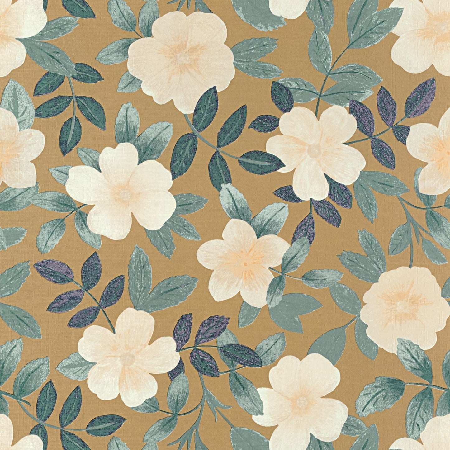 Gaia Wallpaper - Opaline Curry - Caselio - 103627124 - Premier Wallcovering