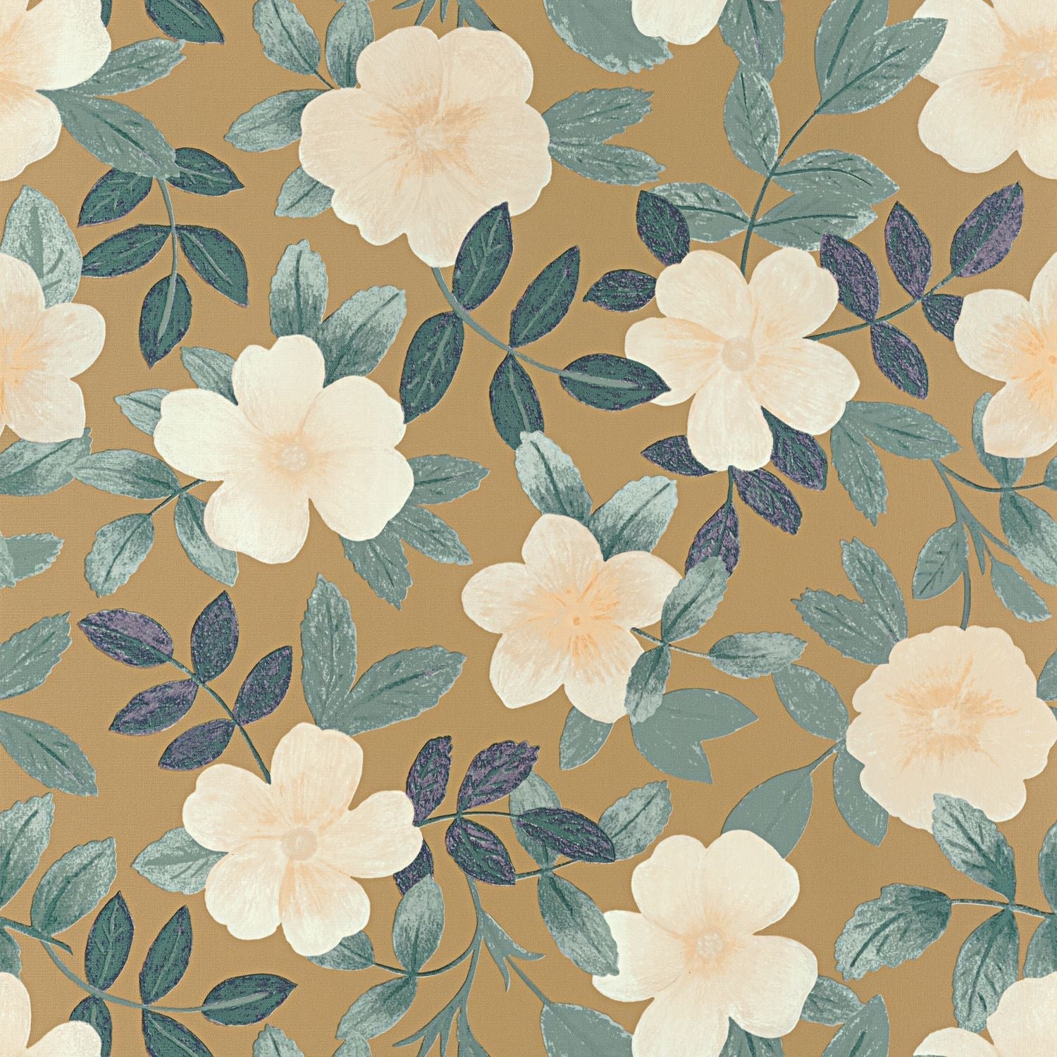 Gaia Wallpaper - Opaline Curry - Caselio - 103627124 - Premier Wallcovering