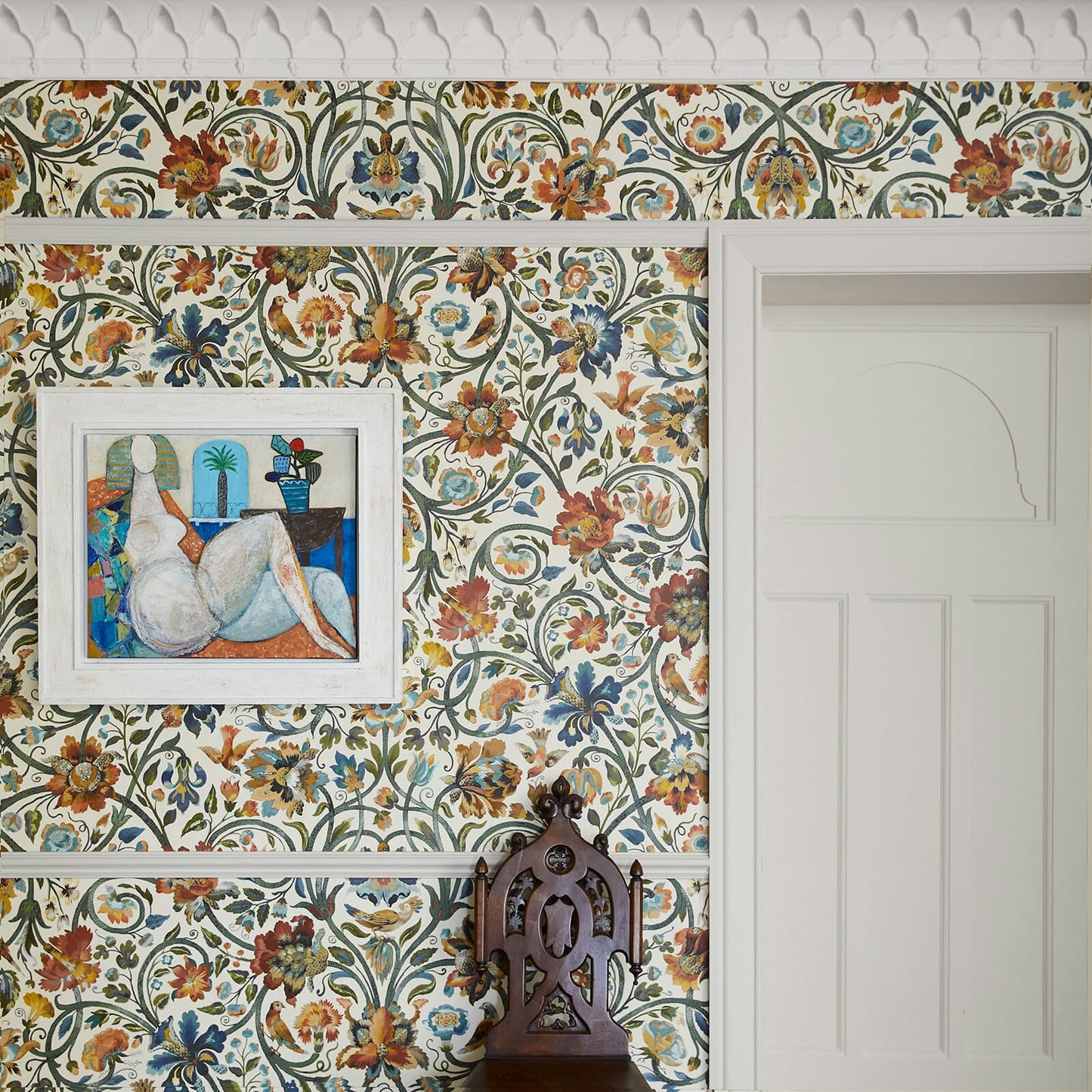 Gaia Wallpaper - Ecru - House of Hackney - 1 - WA - GAI - DI - ECR - XXX - Premier Wallcovering