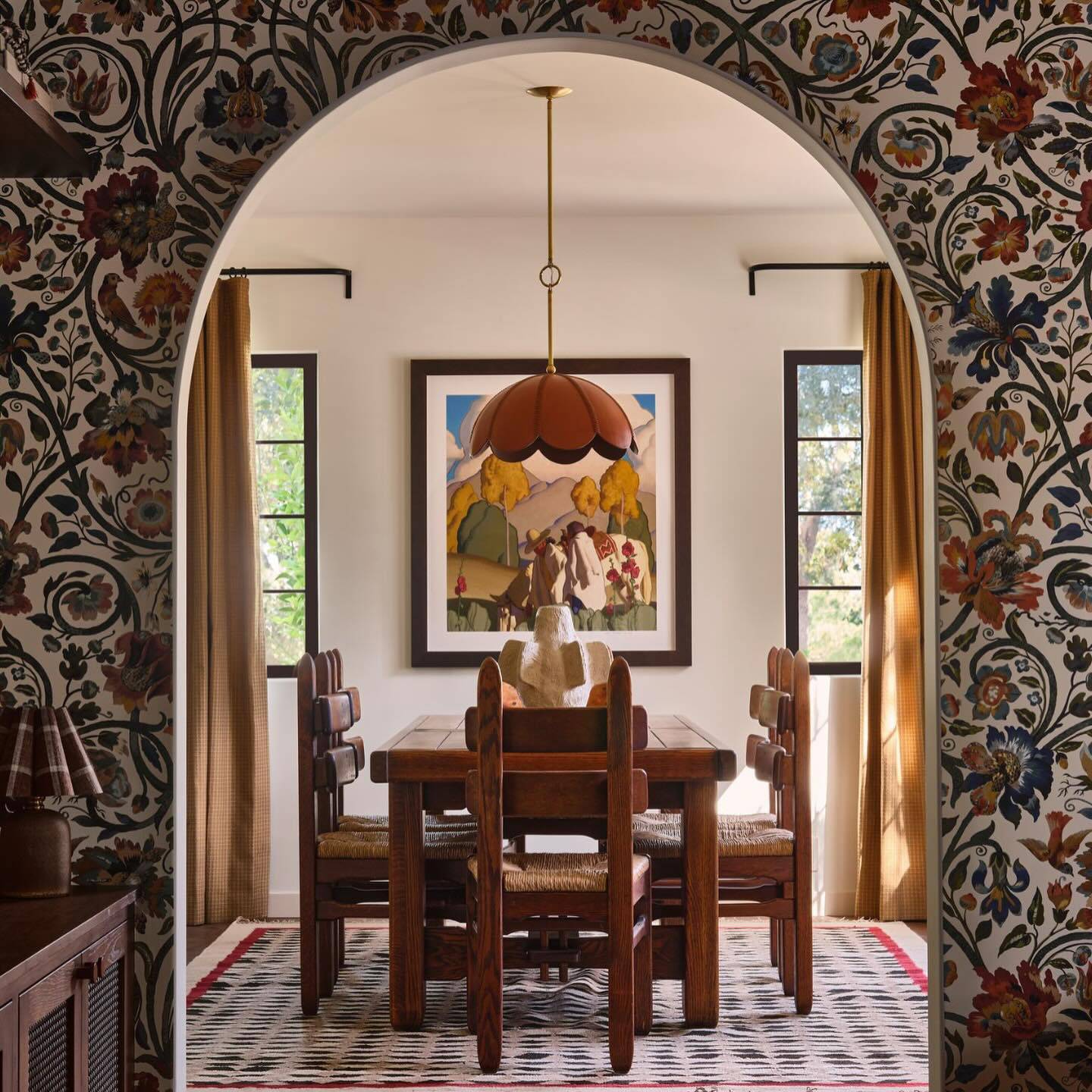 Gaia Wallpaper - Vermillion - House of Hackney - 1 - WA - GAI - DI - VER - XXX - Premier Wallcovering