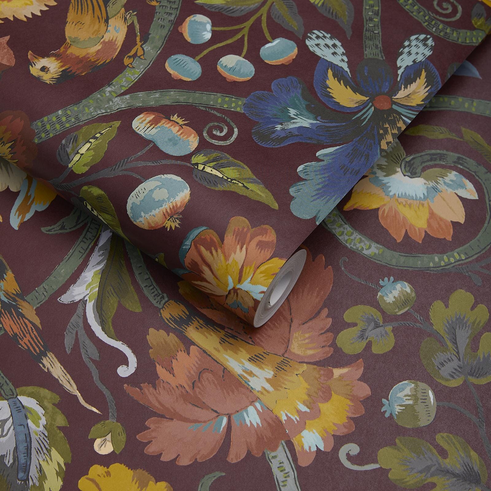 Gaia Wallpaper - Vermillion - House of Hackney - 1 - WA - GAI - DI - VER - XXX - Premier Wallcovering