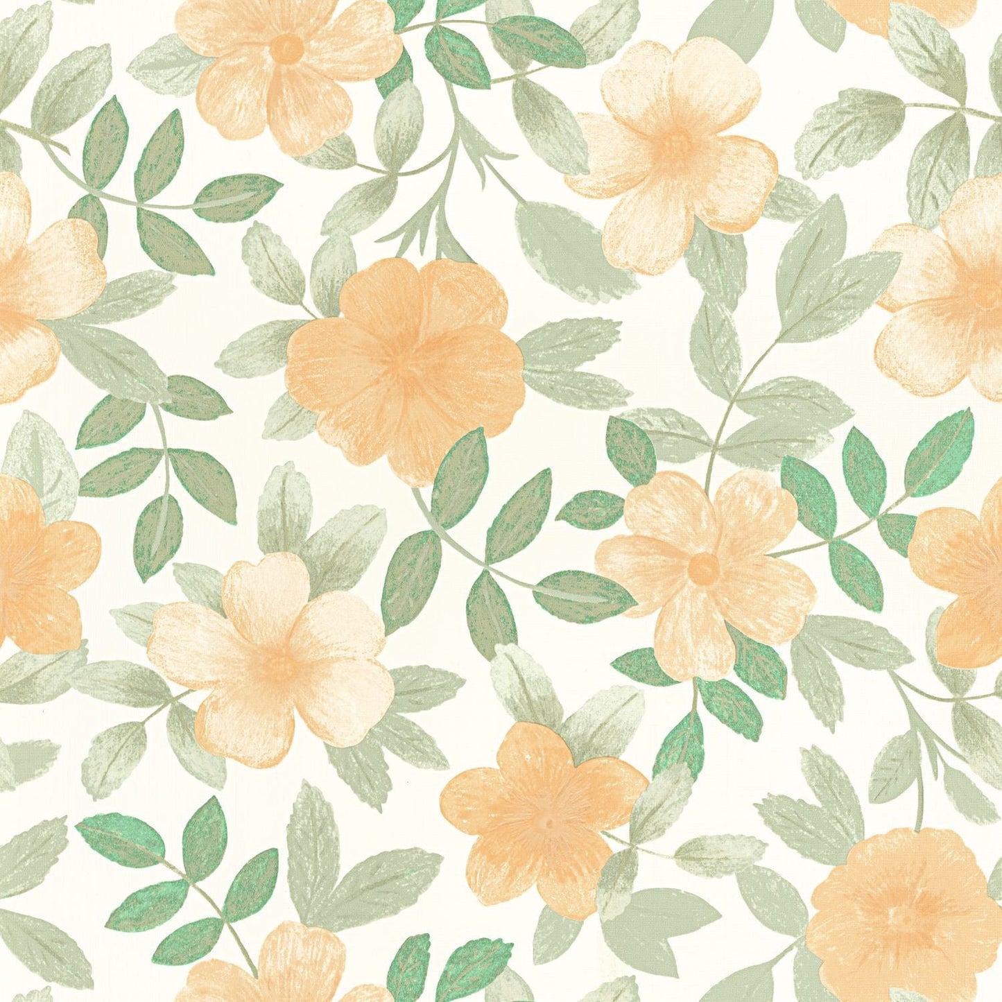 Gaia Wallpaper - Orange - Caselio - 103627036 - Premier Wallcovering