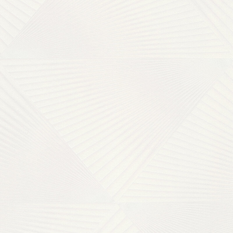 Gala 3D Effect Fan Metallic Wallpaper - White - Erismann - 10404 - 01 - Premier Wallcovering