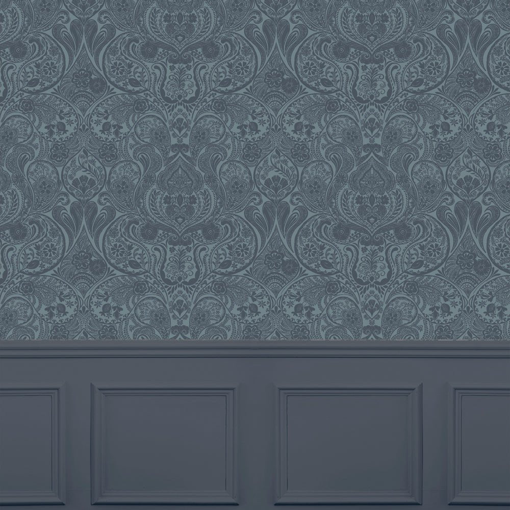 Galadriel Wallpaper - Sapphire - Voyage Maison - GALADRI/WPO/SAP - Premier Wallcovering