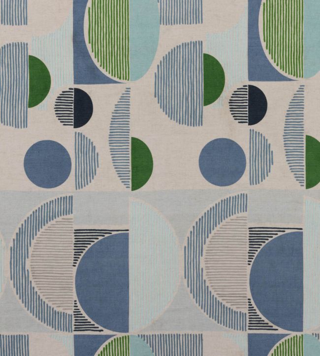 Galaxie Fabric - Green - Christopher Farr Cloth - CFF231 - 01 - Premier Wallcovering
