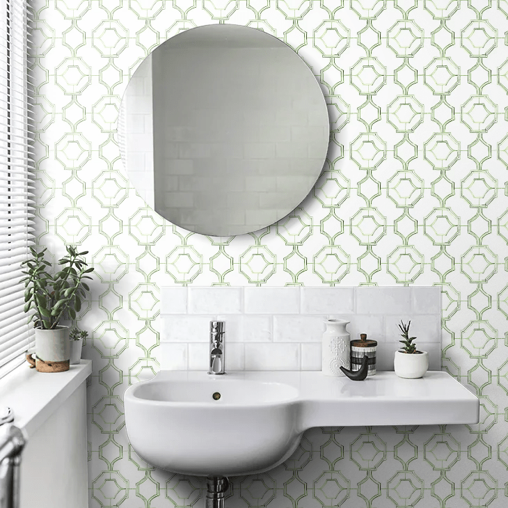 Gallina Wallpaper - Green - A Street Prints - FD26316 - Premier Wallcovering