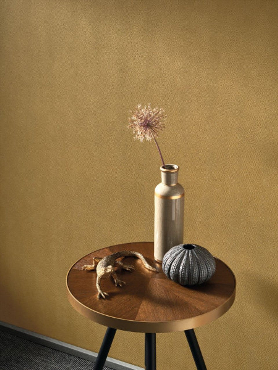 Galuchat Leathers Wallpaper - Curry - Casadeco - 87162407 - Premier Wallcovering