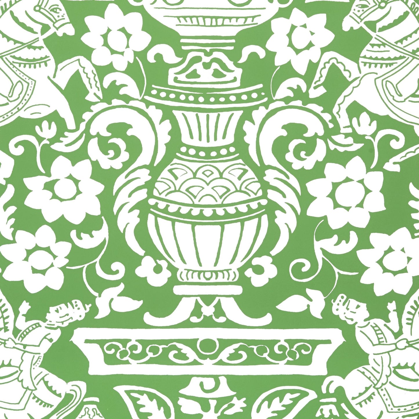 Galway Wallpaper - Green - Thibaut - T14359 - Premier Wallcovering