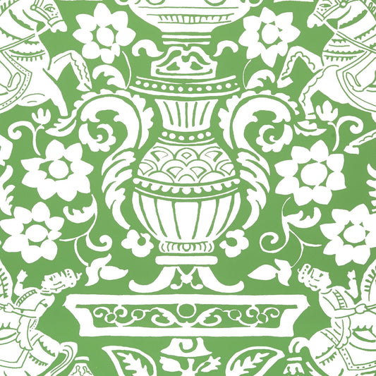 Galway Wallpaper - Green - Thibaut - T14359 - Premier Wallcovering