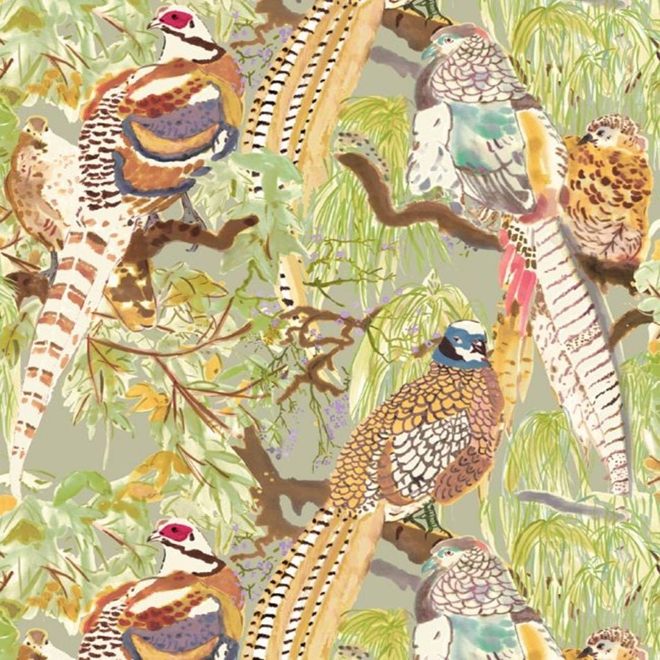 Game Birds Wallpaper - Multi - Mulberry Home - FG101/Y101 - Premier Wallcovering