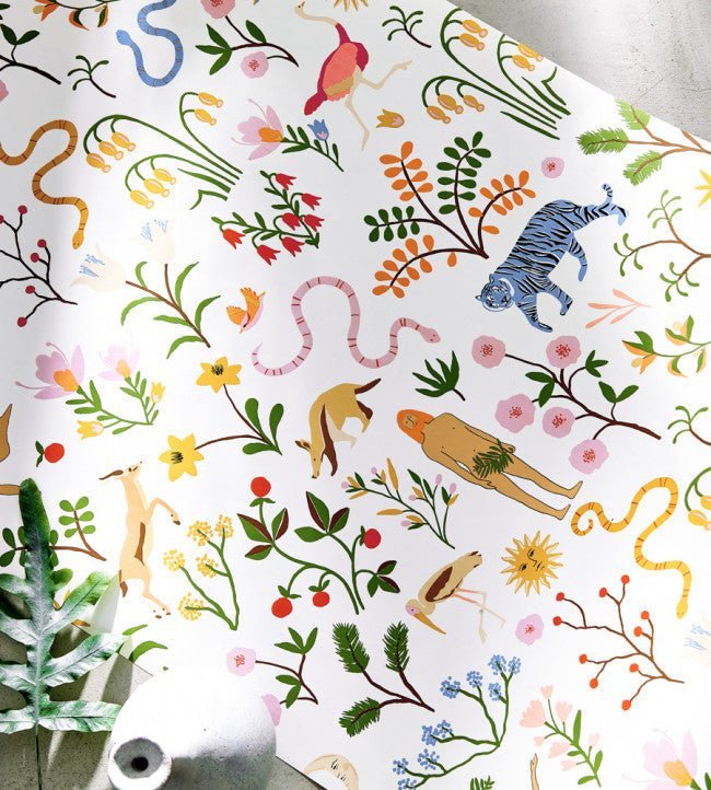 Garden Of Eden Wallpaper - Popsicle - NART112794 - Scion - Premier Wallcovering