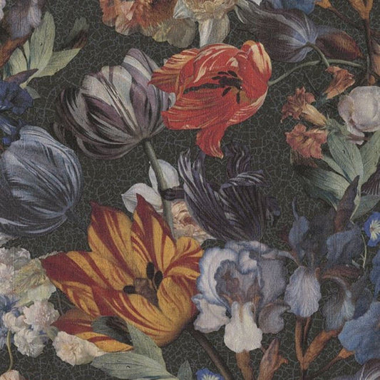 Garden Party Masterpiece Wallpaper - Black - Eijffinger - 358010 - Premier Wallcovering