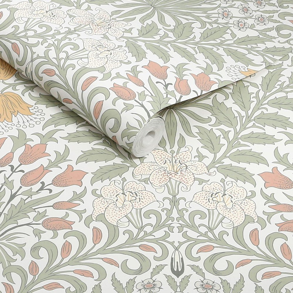 Garden Wallpaper - Soft Sage - 140497 - William Morris - Premier Wallcovering